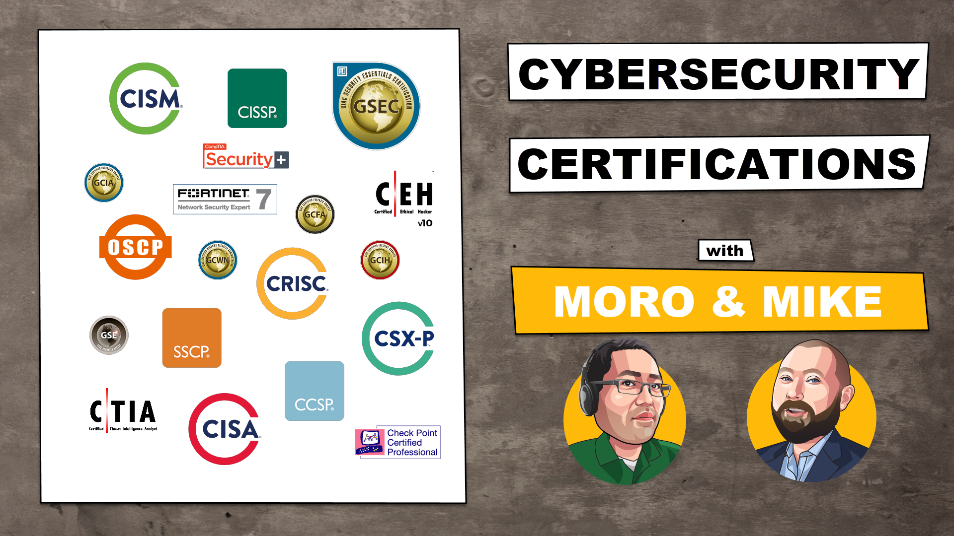 thumbnail for Cybersecurity Certifications youtube video